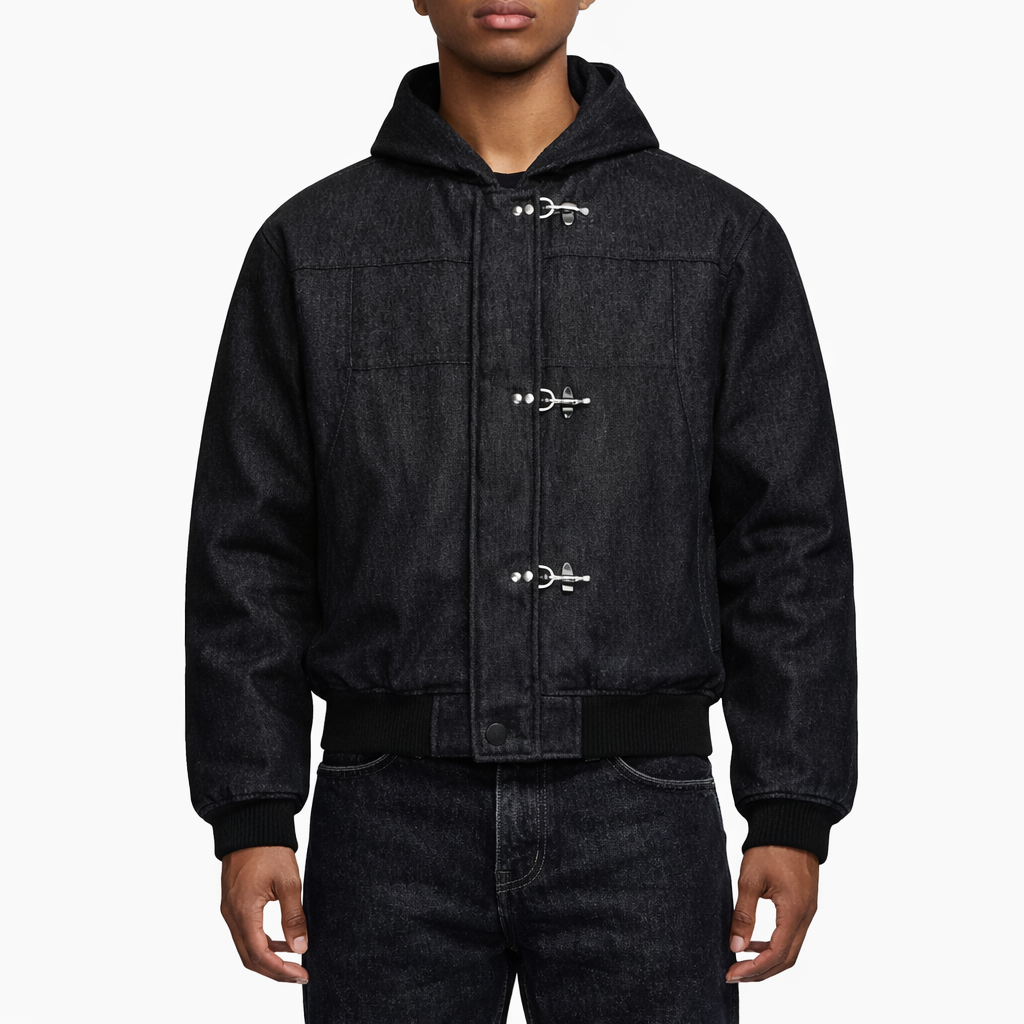 DENIM CLASP WORKWEAR BOMBER JACKET